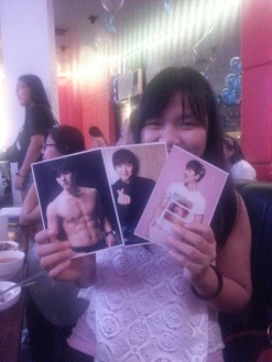 raffle winner of JCW oh so handsome post cards~